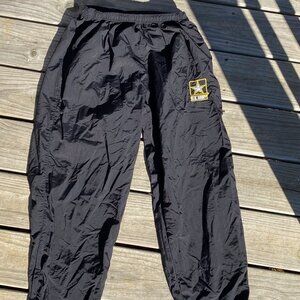 US Army Pants Female Medium Regular Black Jogger Uniform JWOD Skilcraft